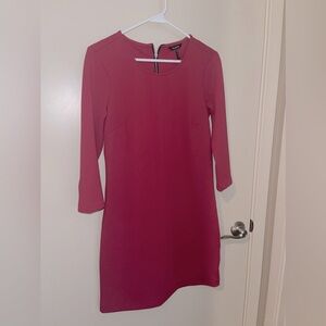 Pink Daisy Fuentes 3/4 Sleeve-Mini Dress